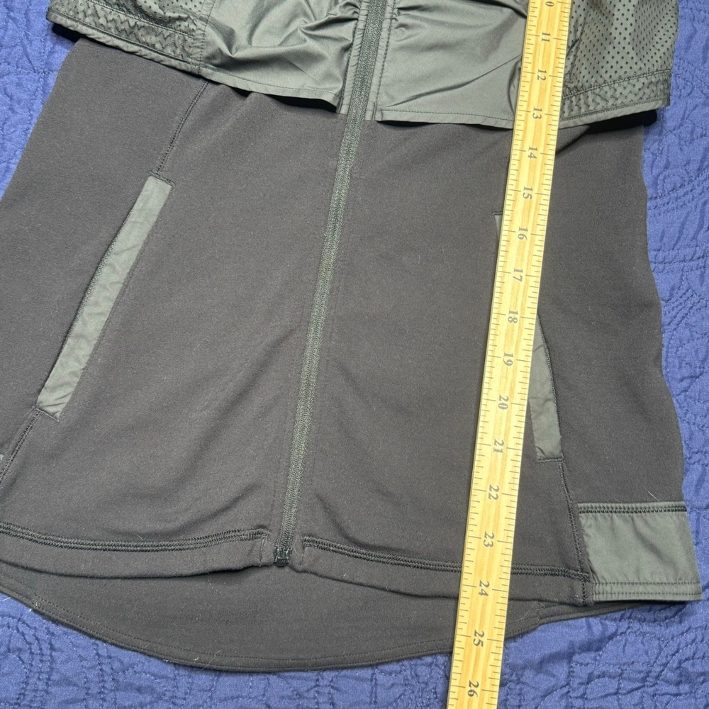 Lululemon‎ Kanto Catch Me Hooded Vest Jacket Women's 6 Black Gray Zip Pockets - Picture 7 of 8